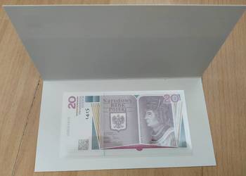 JD0001010 20 zł JAN DŁUGOSZ Niski Numer UNC BANKNOT 2015 Etu