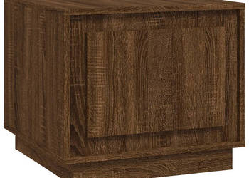 Stolik kawowy brązowy dąb 51x50x44cm materiał drewnopochodny WM-819875