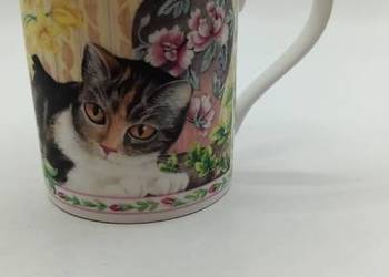 Kubek koty porcelana kostna Queens