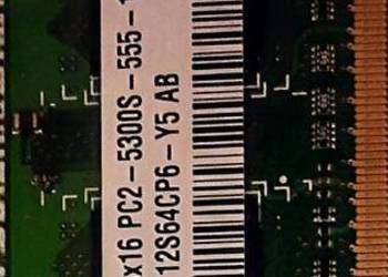 Pamięć RAM DDR2 1GB PC2 5300S 2RX16 do LAPTOPA
