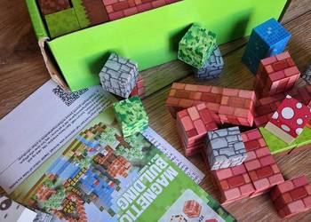 Klocki magnetyczne 150 szt. / Minecraft / Nowe