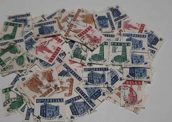 znaczki Zabytkowe ratusze 1958r. 50szt. (z9)