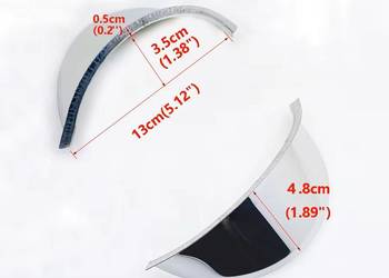 Daszek do lampy 5,75' ok 15cm chrom chopper