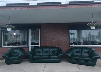 Sprzedam wypoczynek 3,2,1 ze skóry