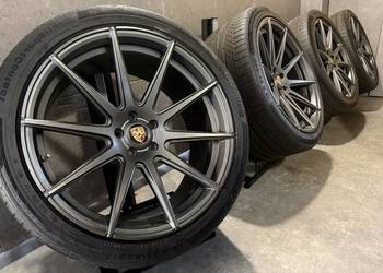 21 cali Porsche Macan felgi koła alusy komplet z oponami 5x112 9J ET40 i ty