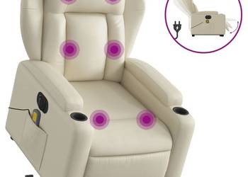 vidaXL Rozkładany fotel pionizujący z masażem, elektryczny(SKU:3204566)