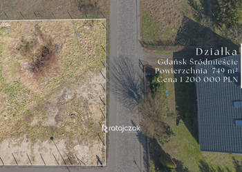 Oferta sprzedaży działki 749m2 Gdańsk Tadeusza Rejtana