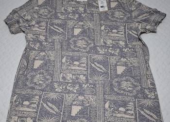 Koszulka, krótki rękaw, T-shirt, Reserved, XXL, szara we wzory (Odzież)