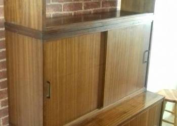 Komoda PRL + 2 nadstawki / mahoń ładna