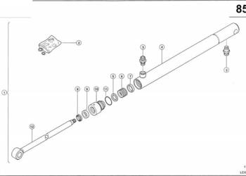 Claas Lexion 600 RURA CYLINDRA 0000418970 (Siłownik hydr. uruchamianie pok…