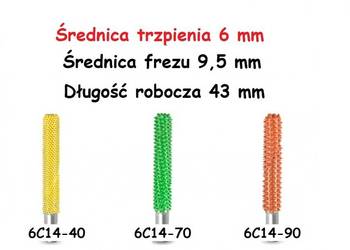 FREZ TRZPIENIOWY DO DREWNA 6mm x 9mm x43 mm - SABURRTOOT6C14