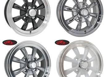 Garbus Karmann felgi alumin 8 Spoke ramion 15 5.5 4x130 czop wentyl GRATIS!