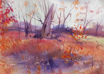 Jesień- gwasz formatu 21x29,5cm Jesień- gwasz formatu 21x29,5cm