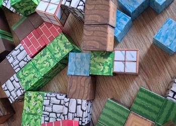 Nowe Klocki magnetyczne 128 szt. / Minecraft