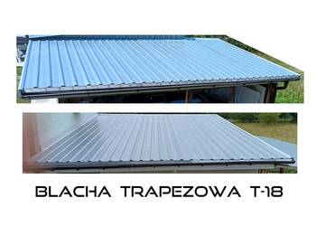 Blacha trapezowa T-18 52m2 + obróbka