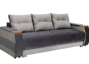 Kanapa Tapicerowana z Bokami DAVOS Szara