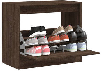 Szafka na buty brązowy dąb 80x42x69 cm WM-840007