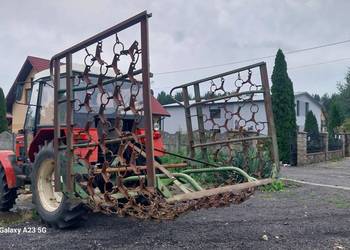 WŁÓKA łąkowa 6m na kretowiny HYDRAULICZNIE składana do góry Agregat3 łąki
