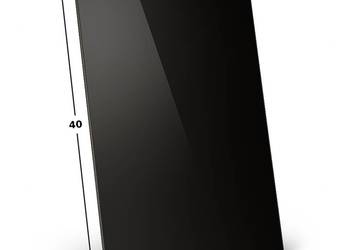 PANEL SZKALNY SZKŁO HARTOWANE 40X30 CZARNE ZA KUCHENKĘ PŁYTKA SZKLANA 5MM