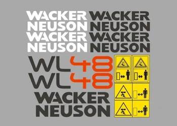 Naklejki oklejenie WACKER NEUSON WL48 Zamiennik
