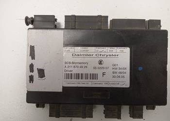 MODUŁ FOTELA A2118704926 MERCEDES R W251 ML W164 E W211