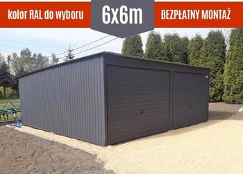 Garaż Blaszany Jednospadowy DWUSTANOWISKOWY - GrzywStal