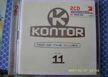 + PLYTY CD.elektro; KONTOR VOL. 11--TOP OF THE CLUB. --2 CD.
