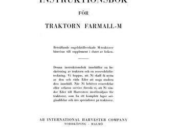 IH Farmall M instrukcja obsługi