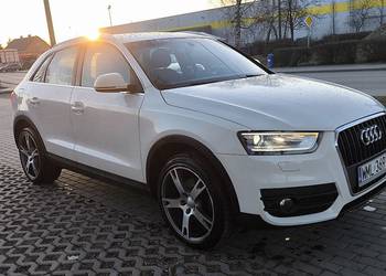 Audi Q3 2.0TDI 140km 2013r Ledy Ksenon Nawigacja Hak alu 19 cali