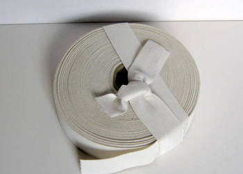 Guma dziana, krawiecka, biała 40 mm minimum 30 mb