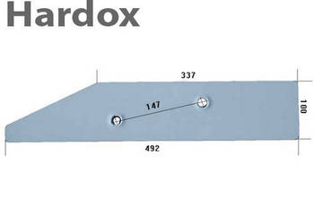 Płoza krótka HARDOX do pługa UNIA grudziądz TUR IBIS VIS