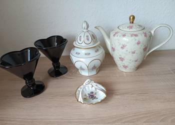 Porcelana szkło dzbanek pucharki koszyczek