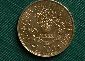 WŁOCHY - 200 lirów, (1994r.) 180 rocznica - Karabinierzy WŁOCHY - 200 lirów, (1994r.) 180 rocznica - Karabinierzy