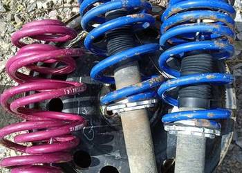 zawieszenie gwintowane gwint amortyzatory sprężyny tuleje VW Passat B5