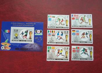 Korea 1986 MNH Mi. 2728/33 Sport Piłka nożna  MŚ Mexico 86