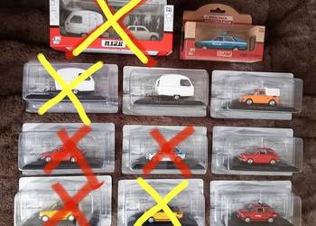 Hachette Fiat 126p Maluch,126P Niewiadów, Polonez Milicja,5 sztuk