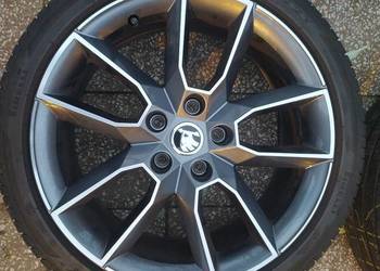 Oryginalne felgi Skoda Gemini 18 cali opony letnie Superb Octavia Golf