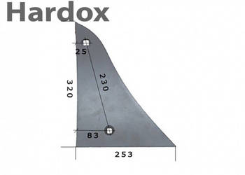 Pierś 1023/02003/P do pługa UNIA grudziądz 2 3 skibowego