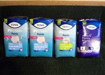 TENA ProSkin Pants L. Plus, Super, Night Super. 4 x 30 szt.120 sztuk!