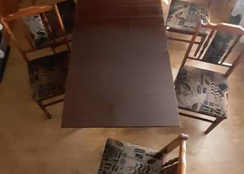 Komplet Stół 170/120x75x74 i 6 Krzeseł Wypoczynkowy Kuchnia Salon