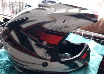 Kask cross enduro daszek