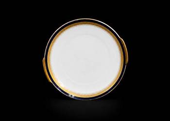Porcelanowa patera z uchwytami Winterling Kirchenlamitz – Echt Kobalt / Zło