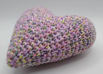 Serce wykonane na szydełku Handmade