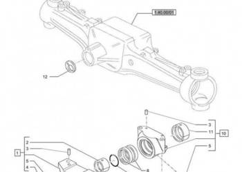 New Holland T6010 T6090 T6070 Czop zawieszenia obr 87311589