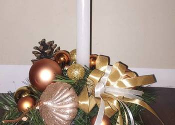 Stroik świąteczny na stół okrągły 20 cm