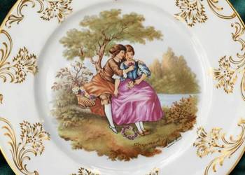 DE LIMOGES FRANCE*Patera złocona*Fragonard Love