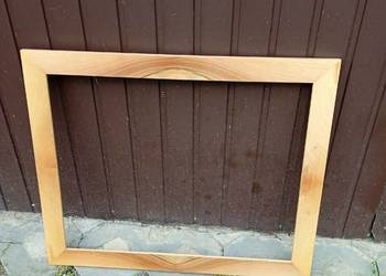 Rama do lustra, grafiki, orzechowa