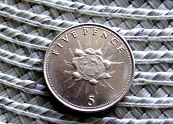 Gibraltar 5 Pensów 2016r--Ładna