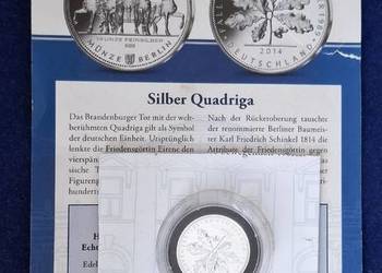 Srebrny Numizmat - Brandenburska Qwadryga