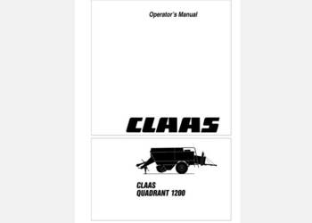 Claas Quadrant 1200 instrukcja obsługi PL